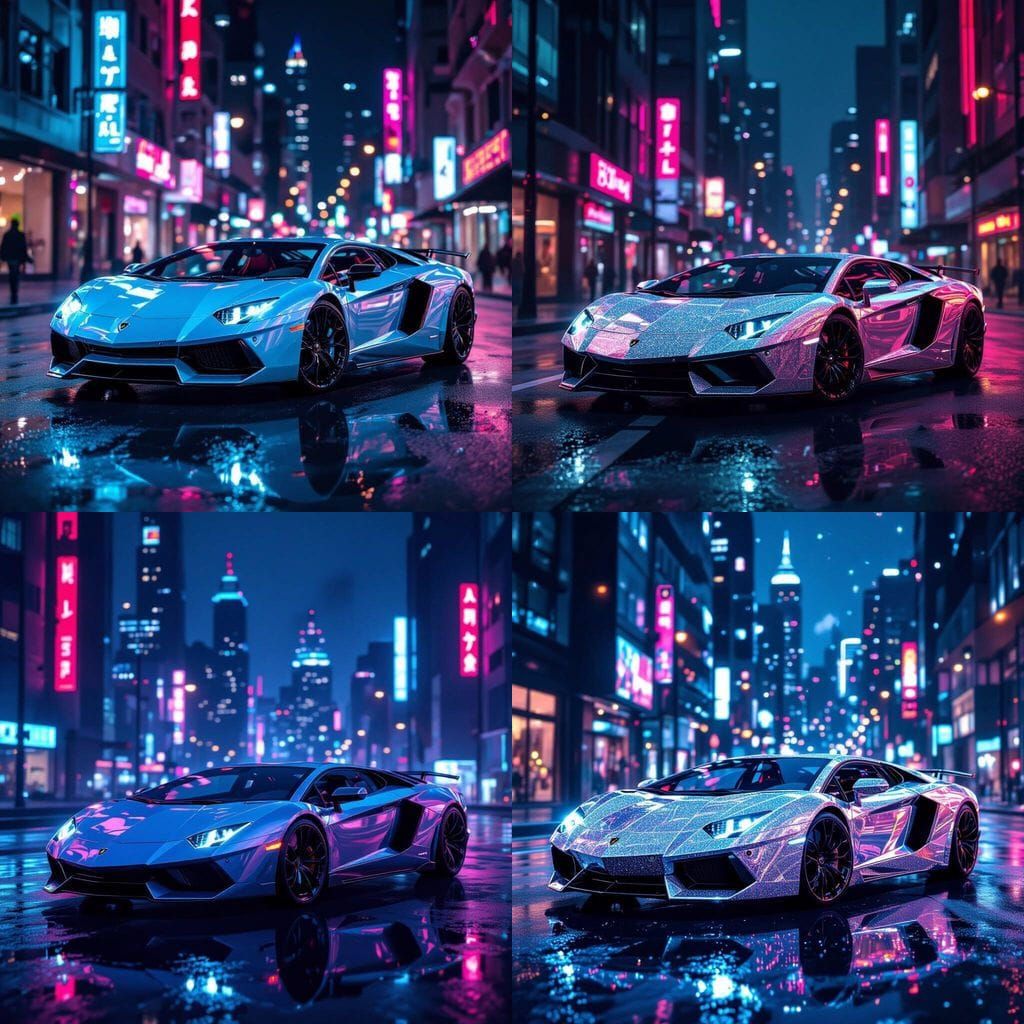 Cool Diamond Lamborghini Car