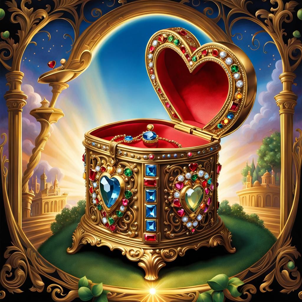 Heart-Shaped Jewelry Box of Gifts and Talents