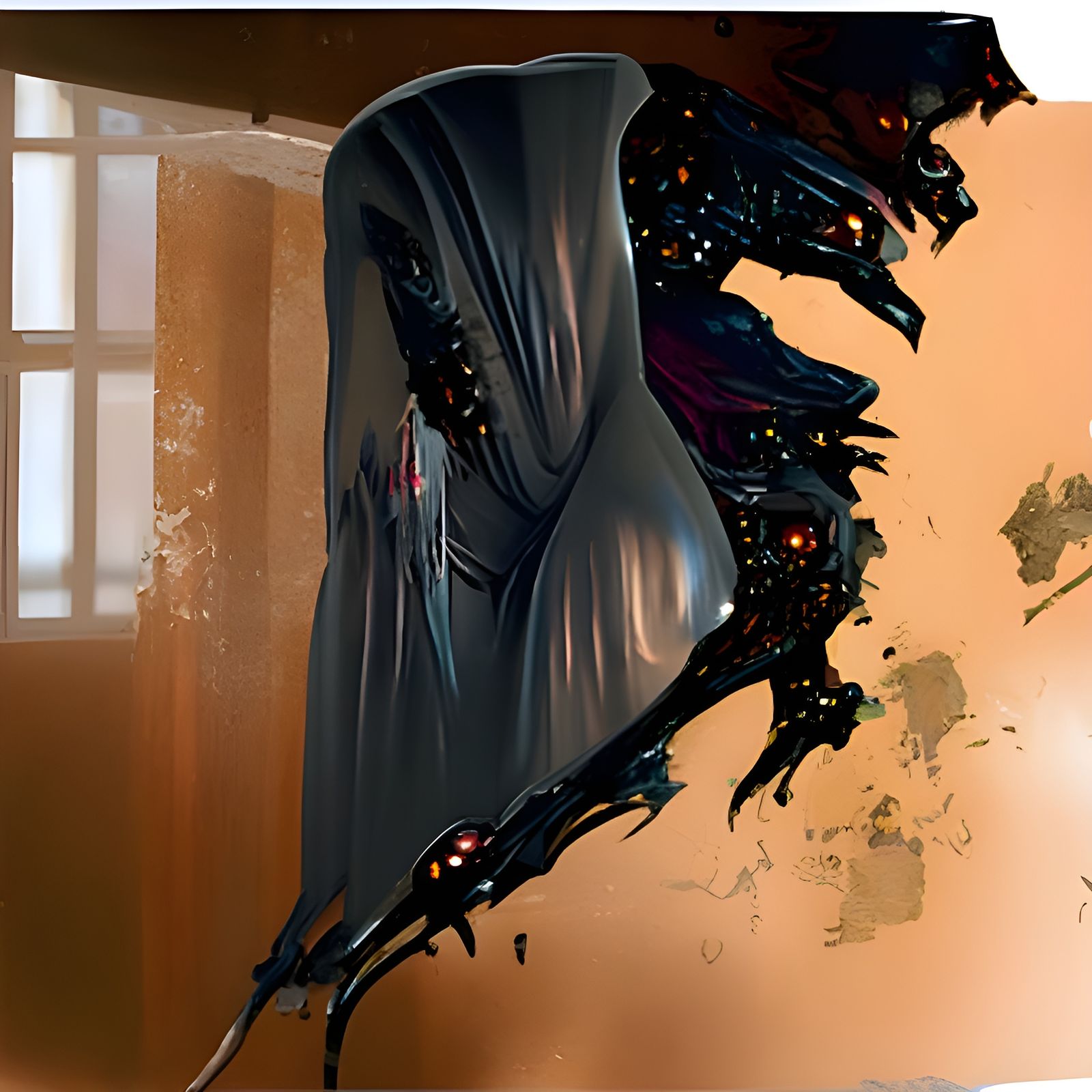 Sinister Girl with Crimson Blood, Greg Rutkowski Style