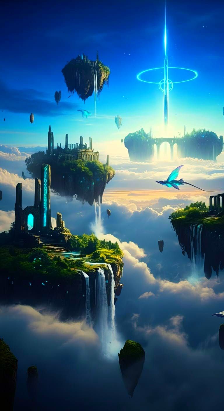 Ethereal Isekai World with Drifting Islands and Celestial Ma...