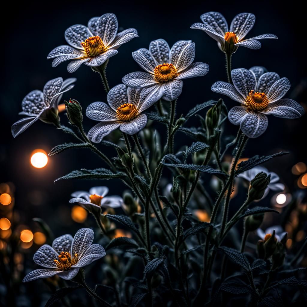 Hyperrealistic Night Bloom in Cinematic Style
