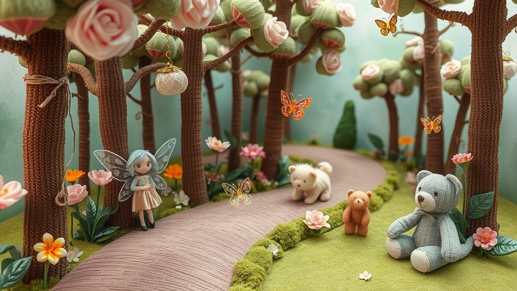 Whimsical Fantasy Realm of Soft Delights