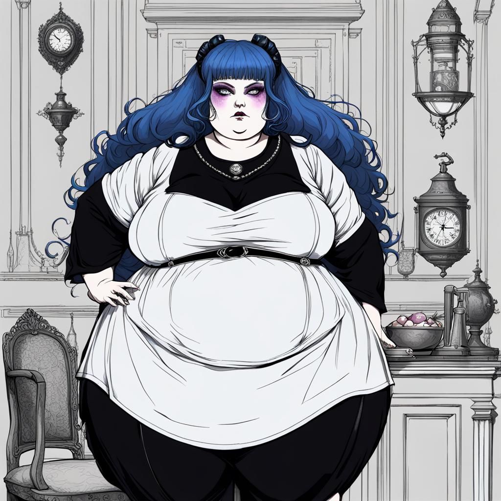 Gothic Enchantress in Vampiric Quarters: Matte Painting