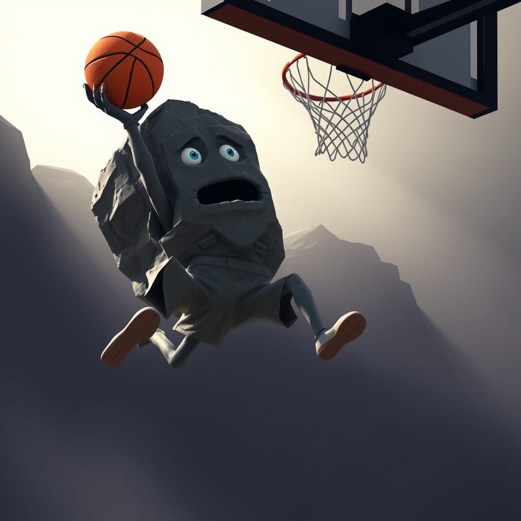 Rock Monster Dunks Basketball