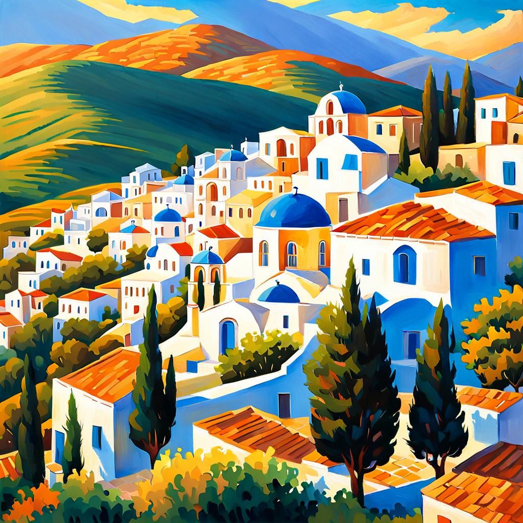 Greek village