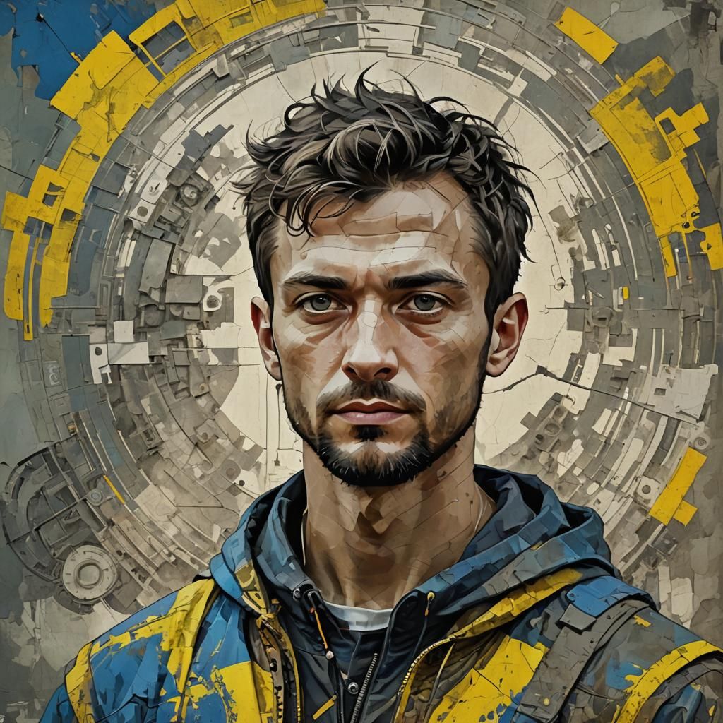 Avatar of an young Ukrainian hero