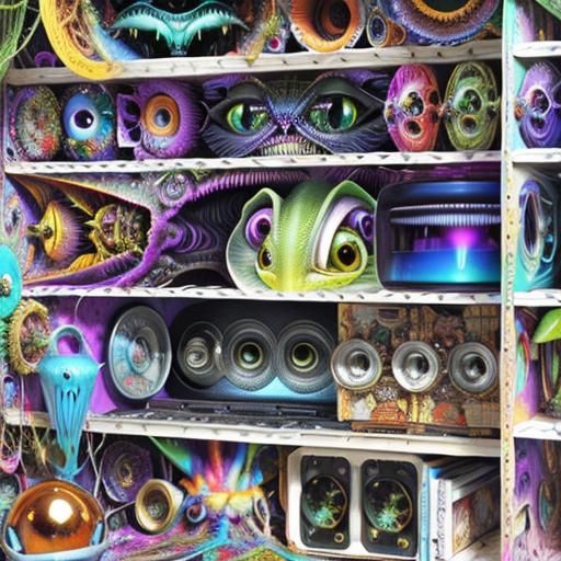 Surreal Grotesque Alien Landscape in Fine Detail