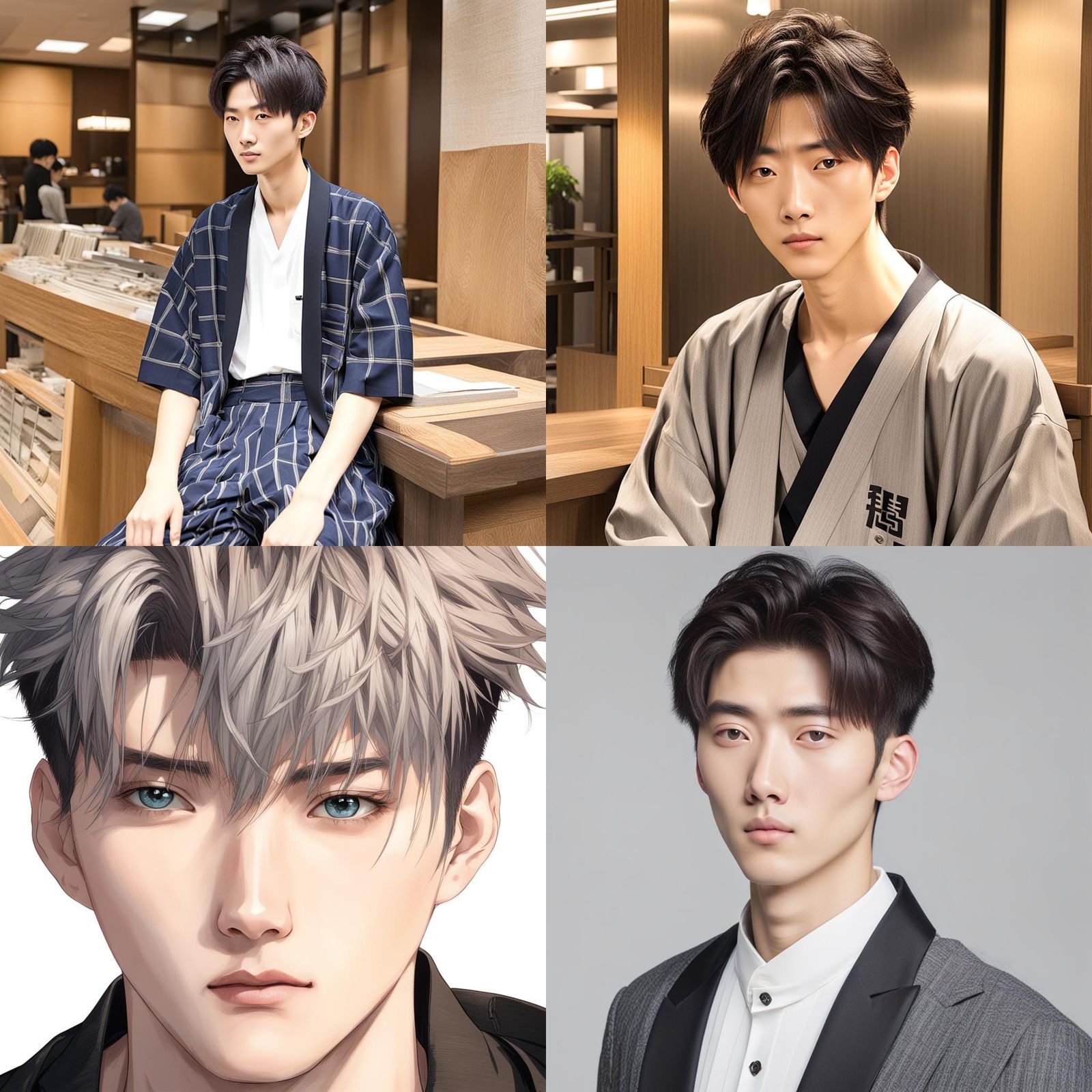 Young Chinese Man in Traditional Costume