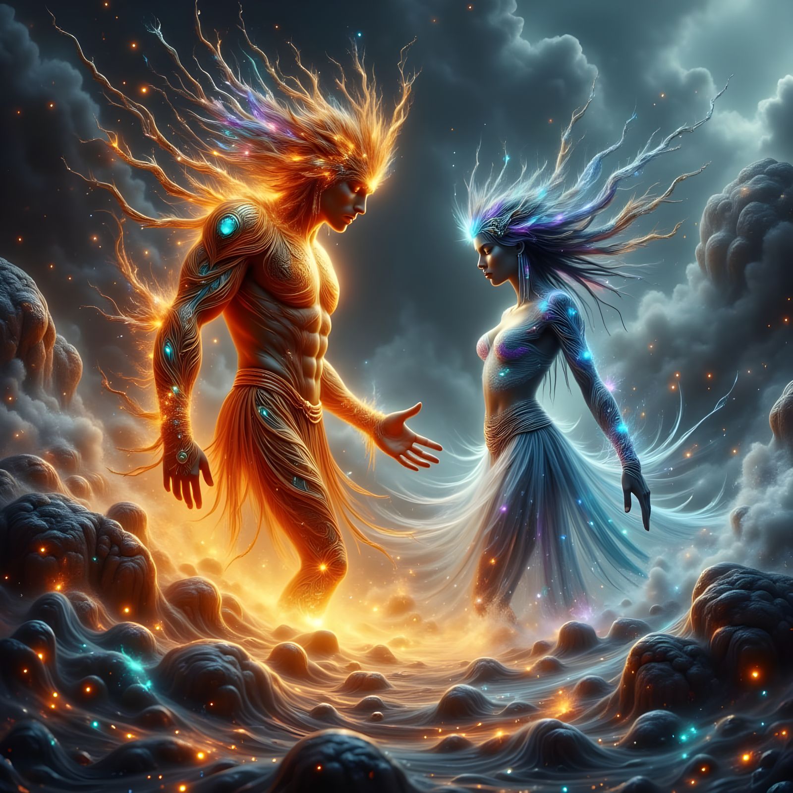 Fire and Water Spirits Unite in Elemental Clash