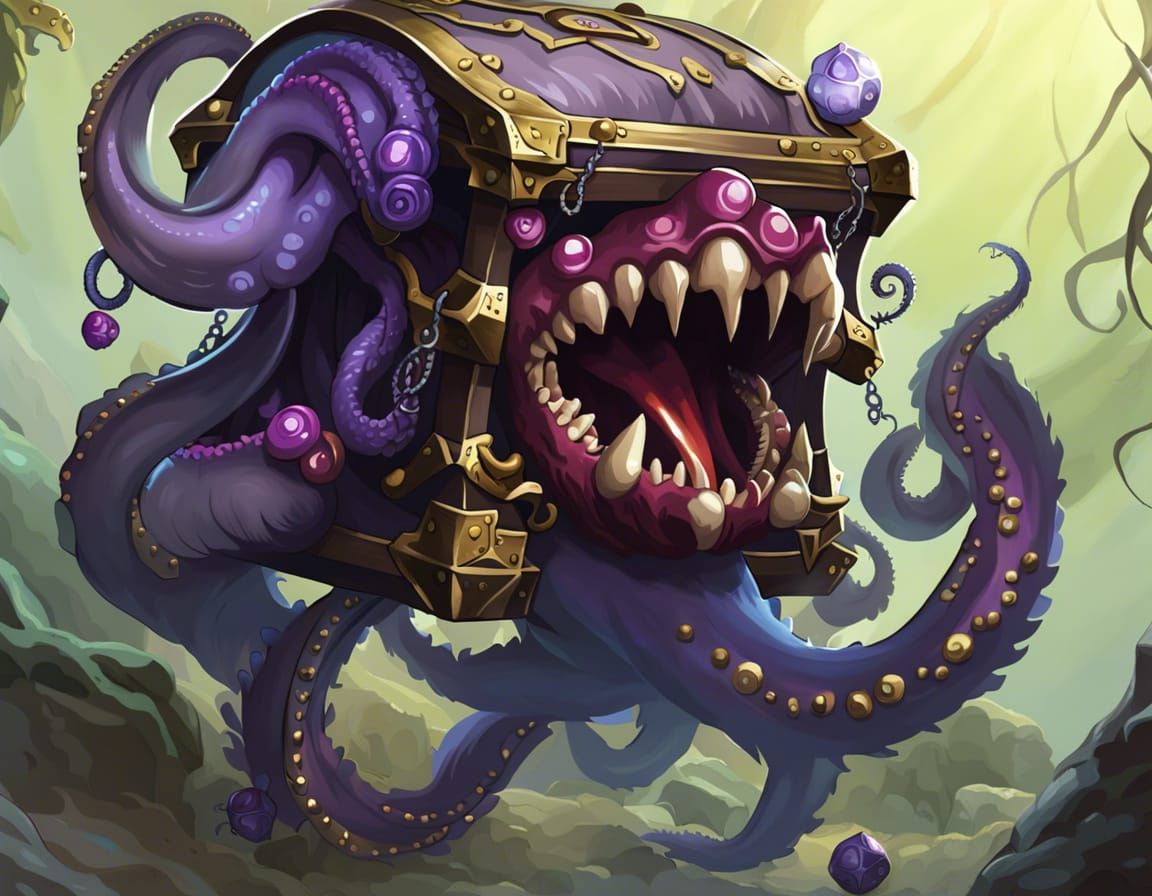 Dnd Mimic Living Treasure Chest Monster