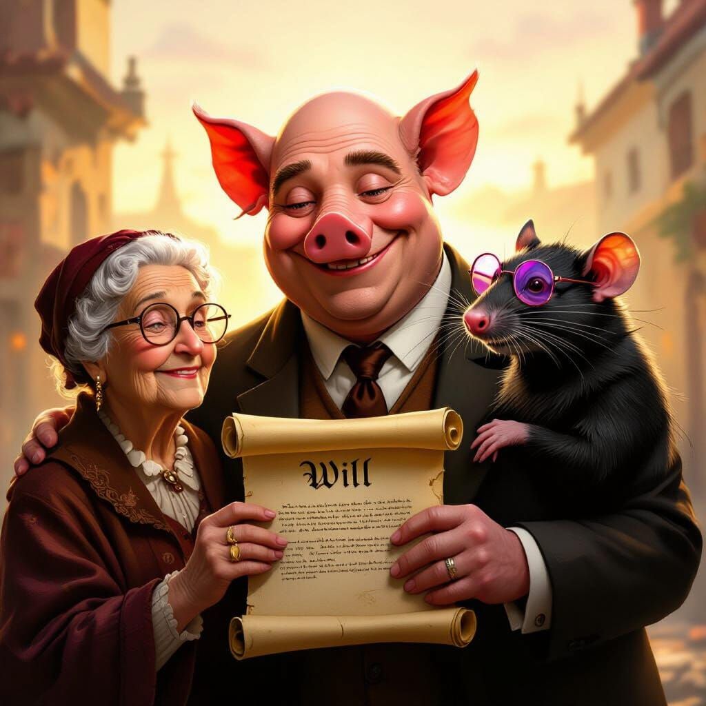 Pig Man Steals Will, Shares With Rat Wife in Golden Hour Glo...