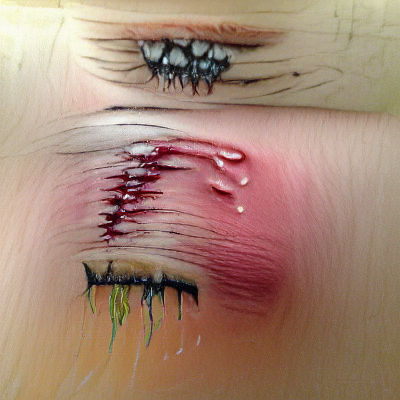 Minimalist 'PAIN' Typography in Black and White