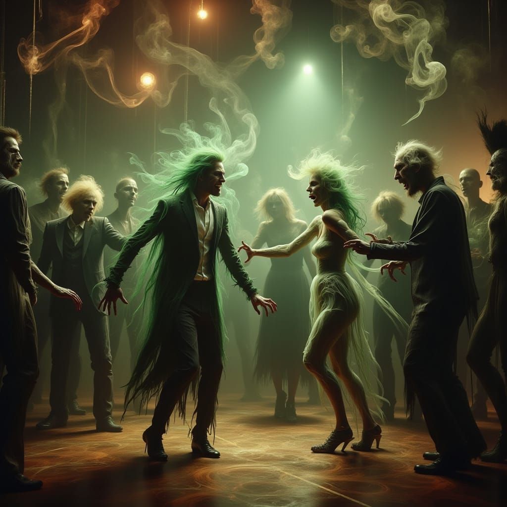 Haunted New Years Ball With Grooving Zombies
