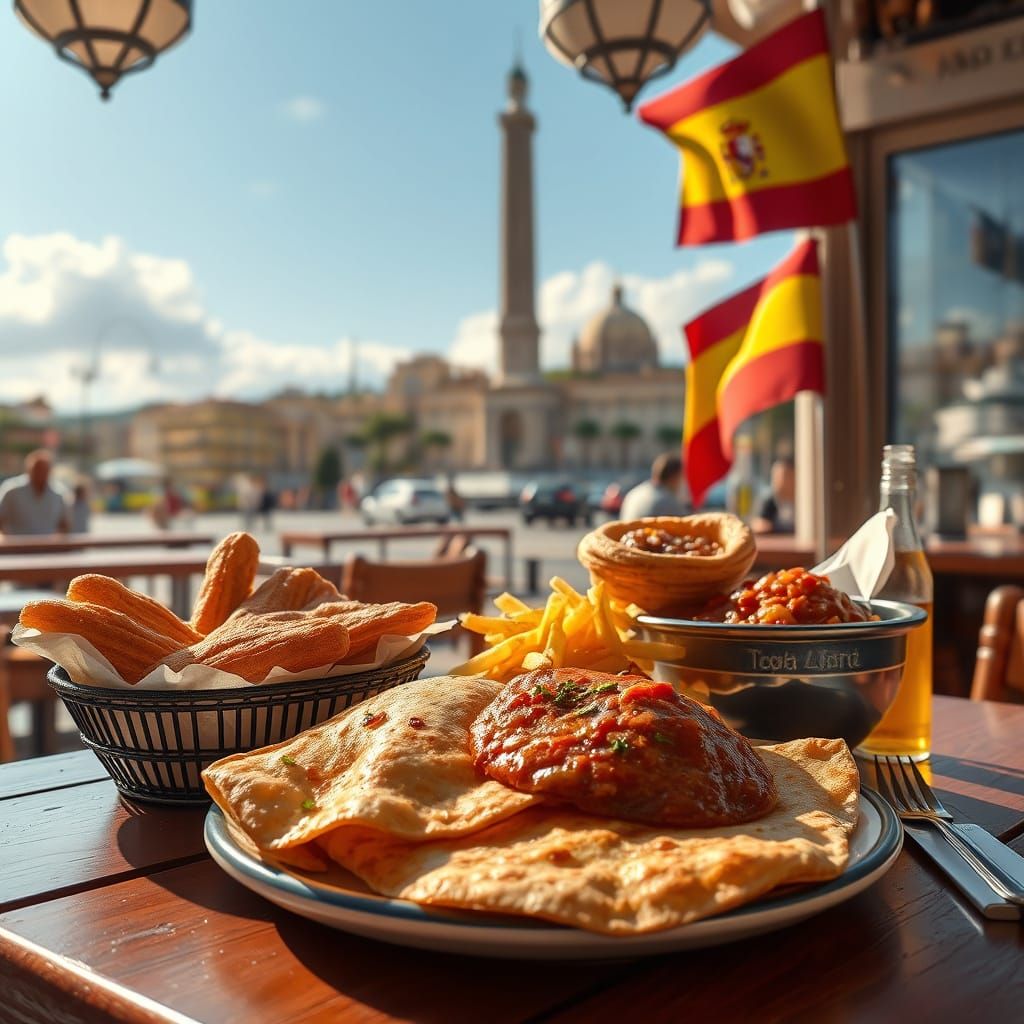 Spanish Fiesta in a Sun-Drenched Bar