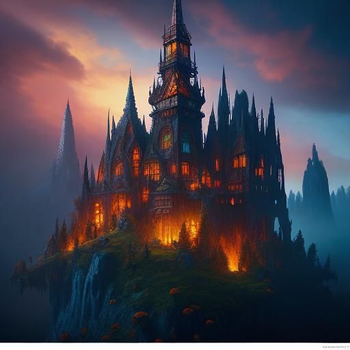 Fantasy World with Glowing Mushrooms in Unreal Engine