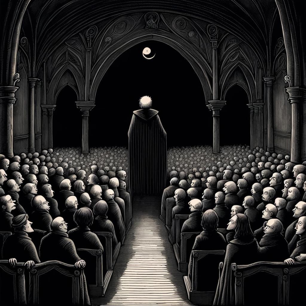 Blackout Explained: Dark Whimsical Illustration