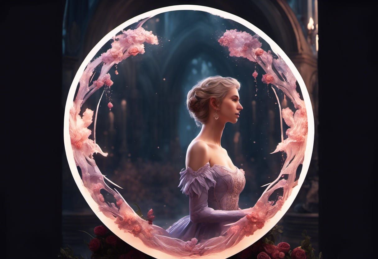 Romantic Couple in Detailed Fantasy Matte Painting