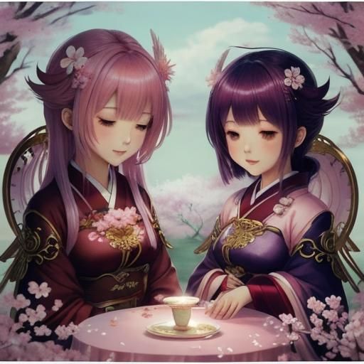 Sakura Angel on Floating Island: Anime Art