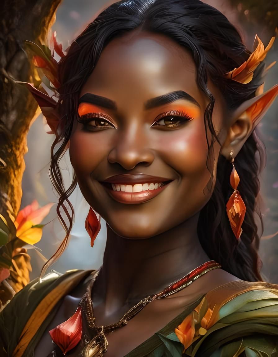 Realistic Elf Portrait in 8k Resolution