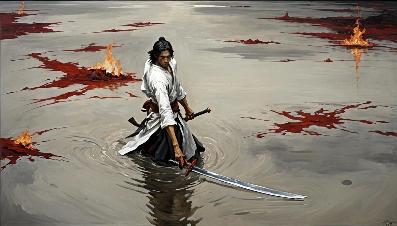 Isten Kardja: Legendary Flaming Sword Painting