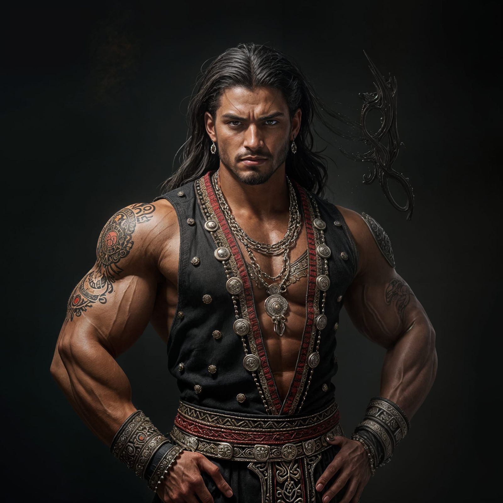 Mysterious Mayan Warrior Revealed in Dark Fantasy