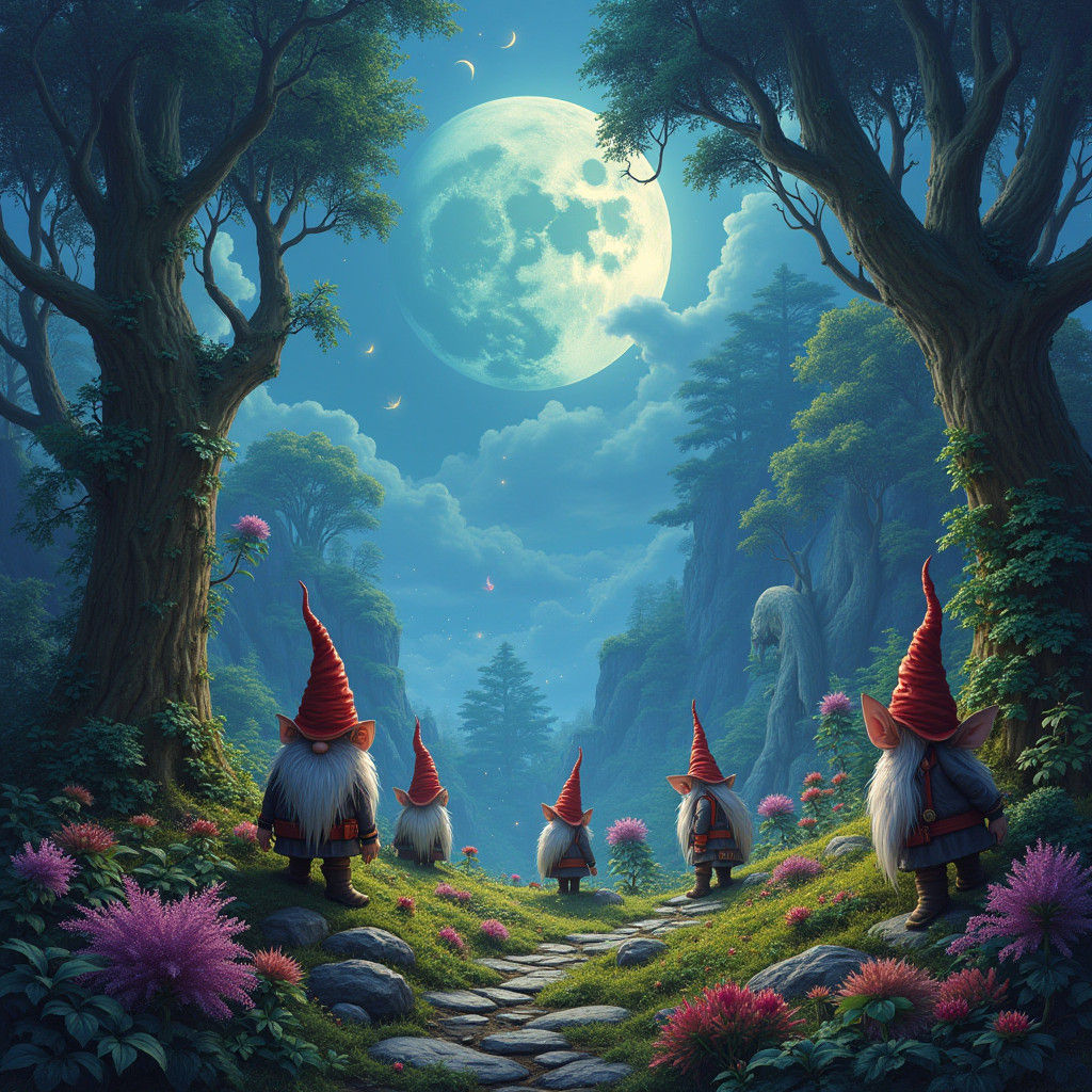 Mystical Exoplanet with Gnomes and Elves