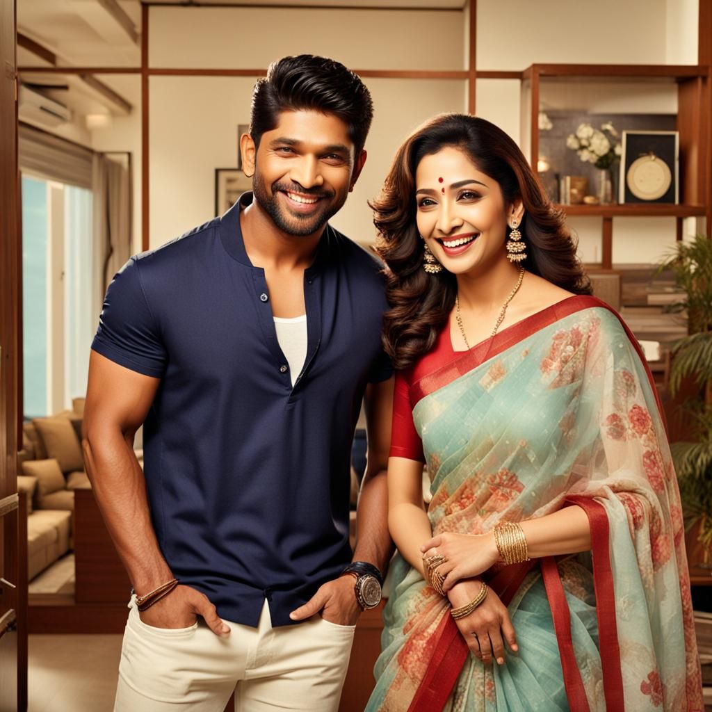 Allu Arjun and Madhuri Dixit: Mid-Century Comedy