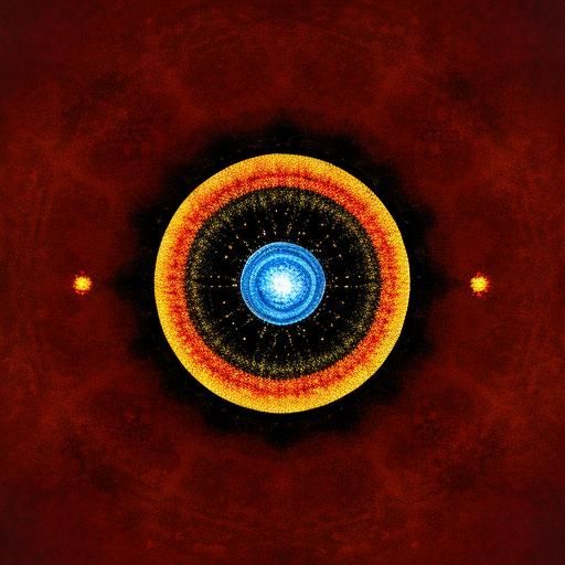 Abstract Iridescent Masterpiece in Airbrush Style