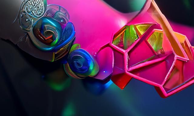 Neon Fairy Godmother in Steampunk Style