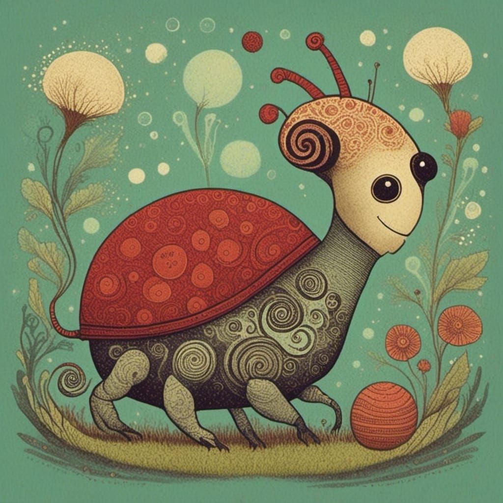 <lora:Cicada Song:1.0> Happy alien creature