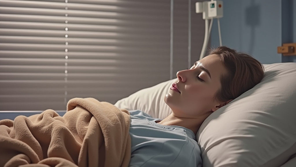 Woman in Hospital Bed: Stark Realism and Restrained Emotion