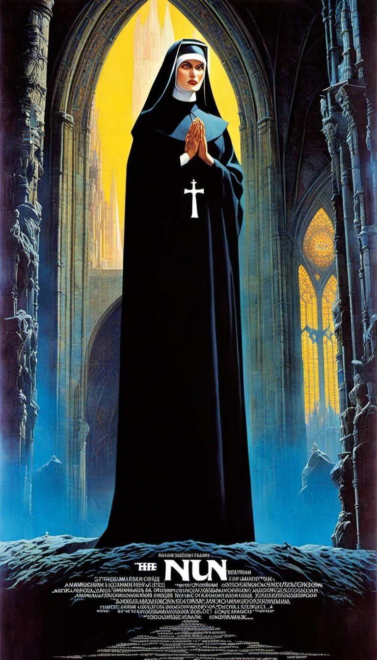 1980s Sci-Fi Movie Poster: The Nun