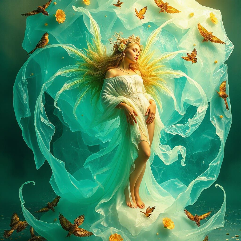 Surreal Goddess Reveals Inner Anatomy