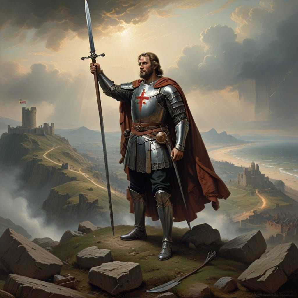 Victorious William the Conqueror on Senlac Hill