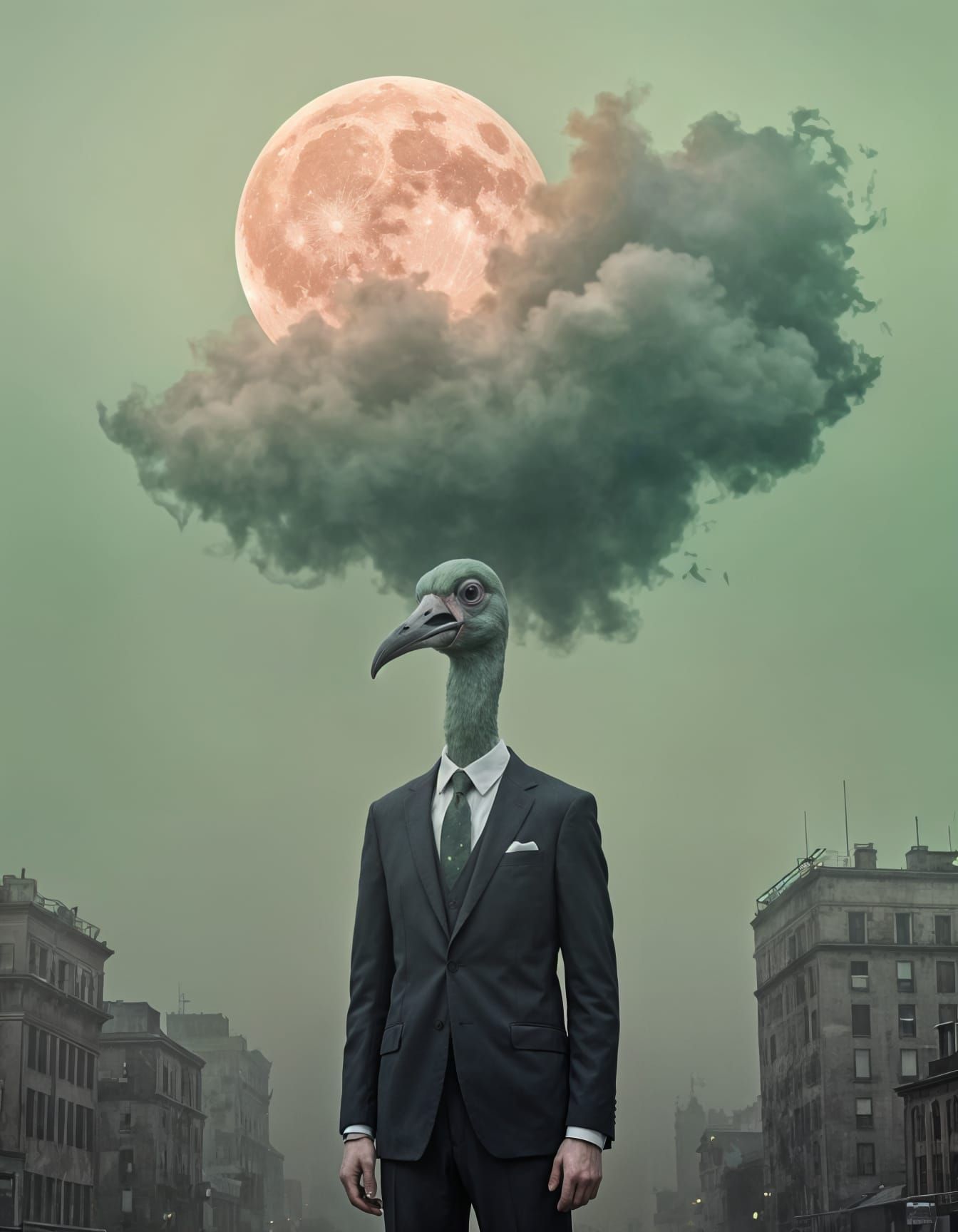 Uncanny & Surreal Anthropomorphic Bird