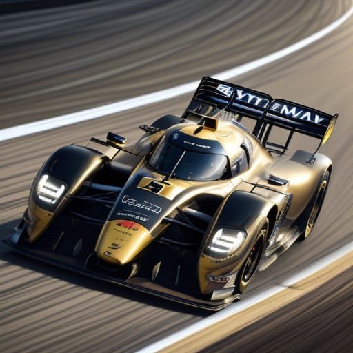 Hyper-Realistic F1 Car Racing in Vibrant Oil Style