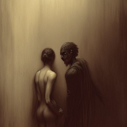 Gothic Horror Scene Inspired by Gustave Doré