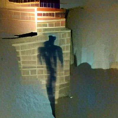 Abstract Shadow Figure AI Interpretation