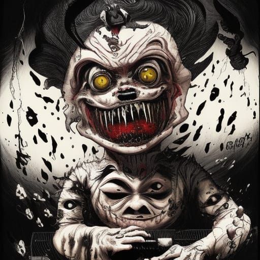 Horror Demon with Music Box, in Sinister Style