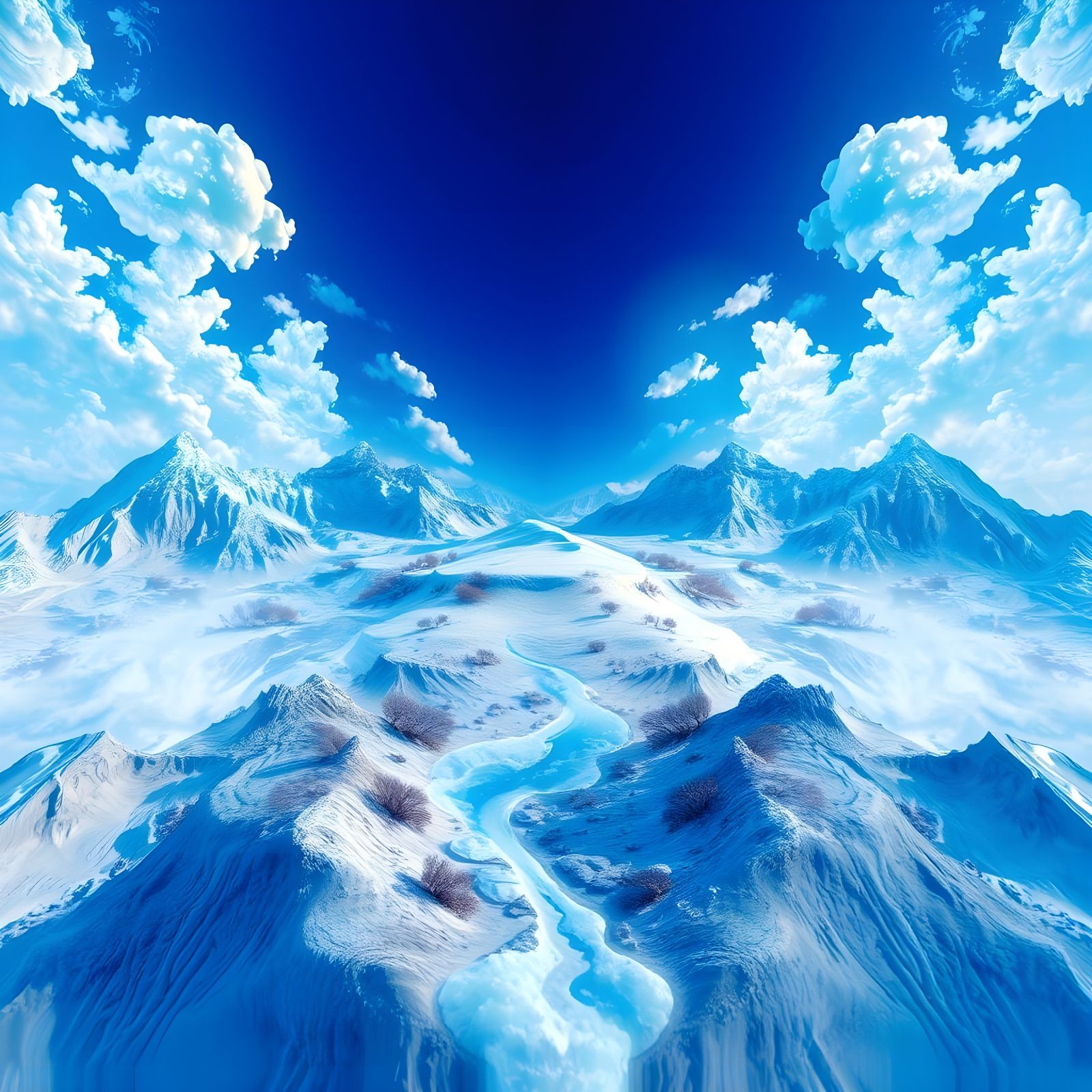 Mind-Bending Optical Illusion of a Landscape Warping into a...