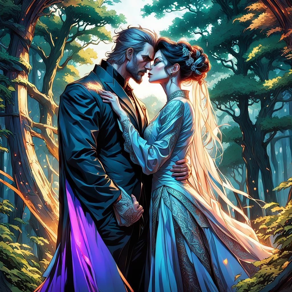 Villains' Kiss: Dark Romance Anime Sketch