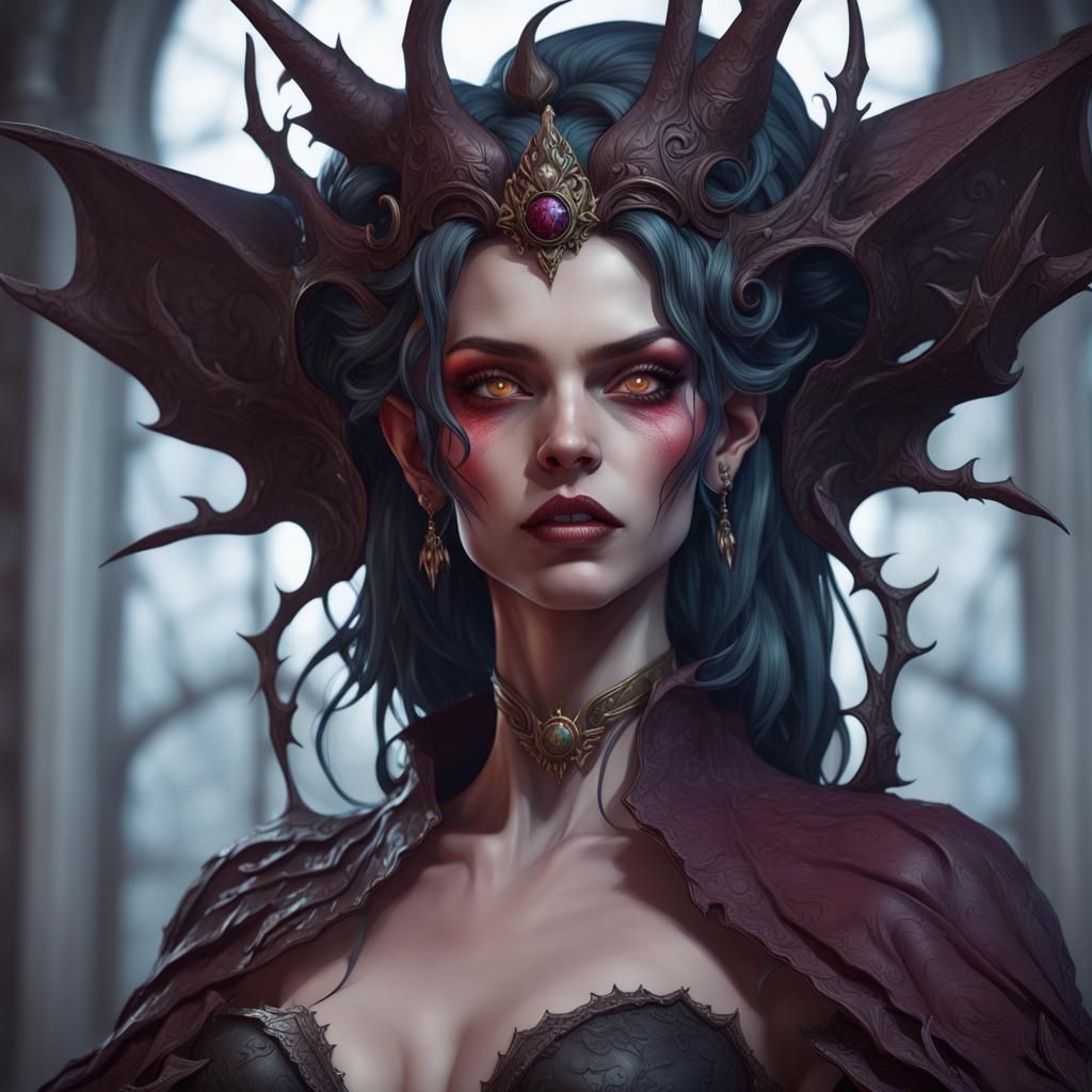 Eldritch Vampire Queen Portrait in Unreal Engine 5