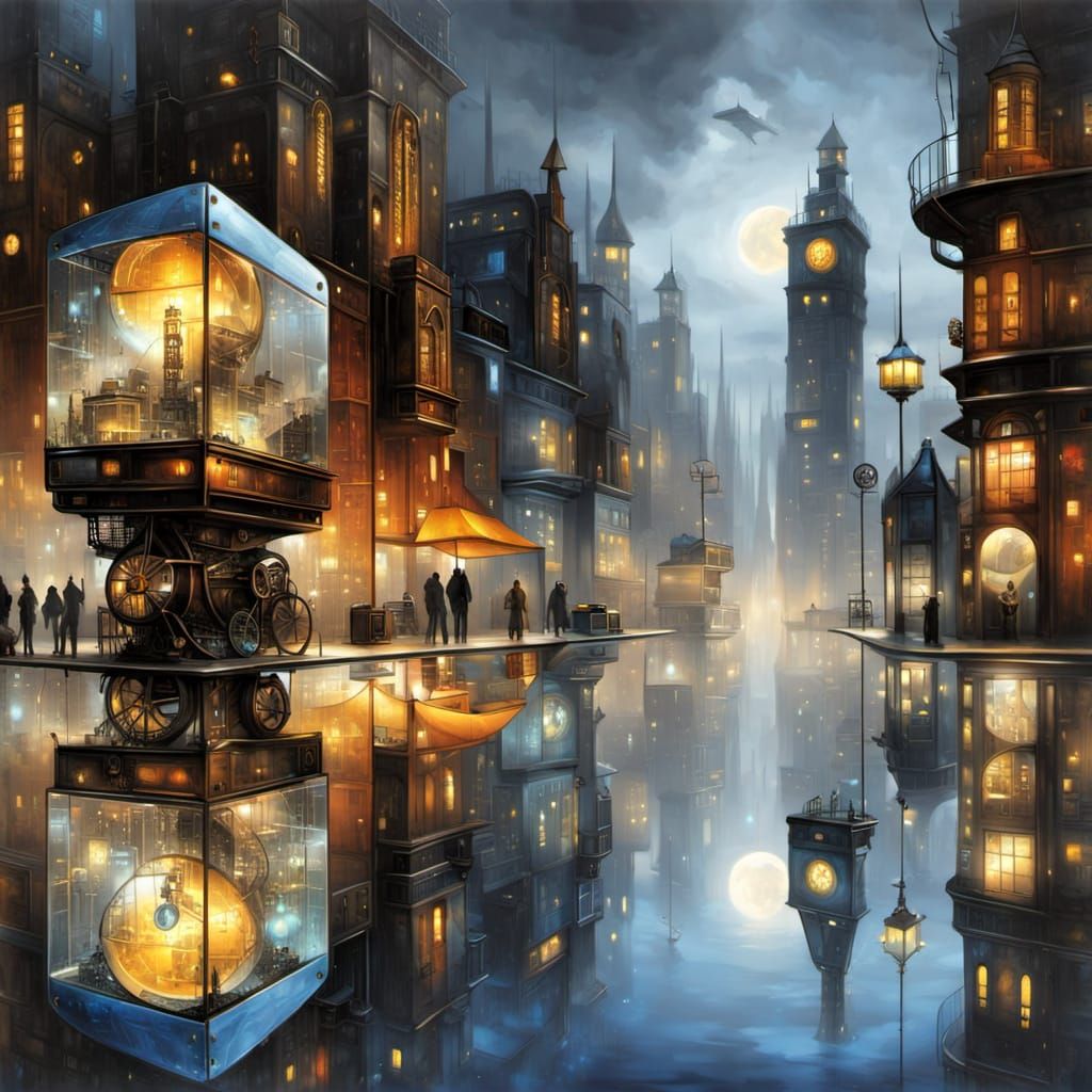 A rainy night in London