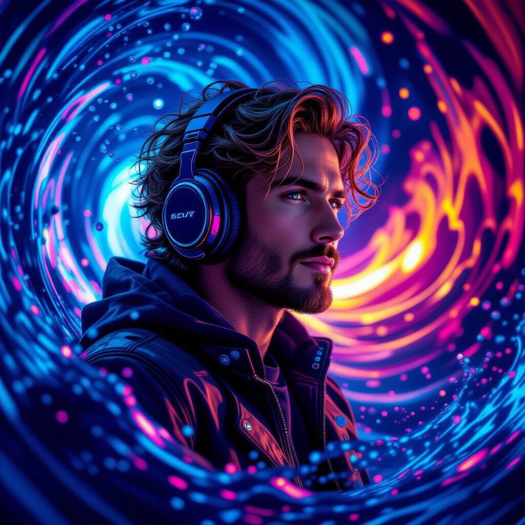 Futuristic Recording Studio, Hyperrealistic Concept Art