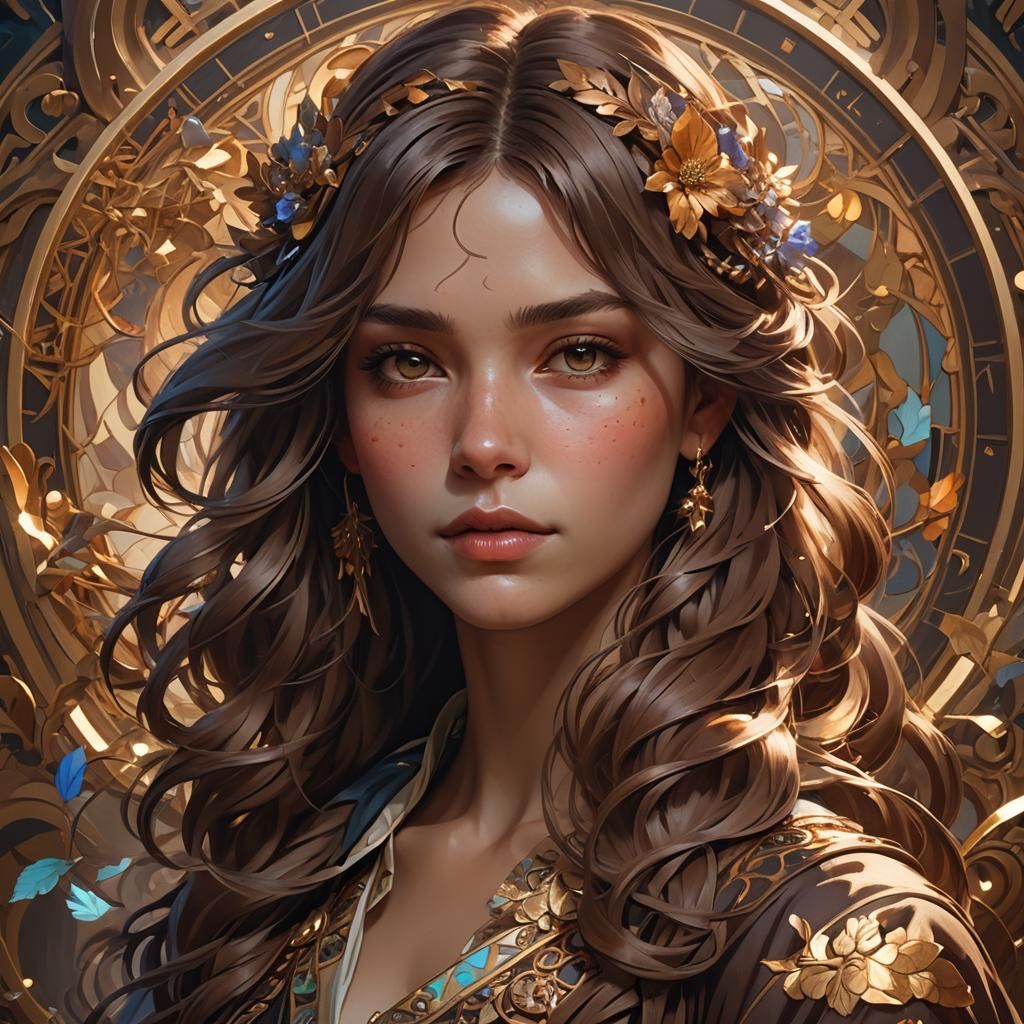 Detailed Portrait in Artstation Style