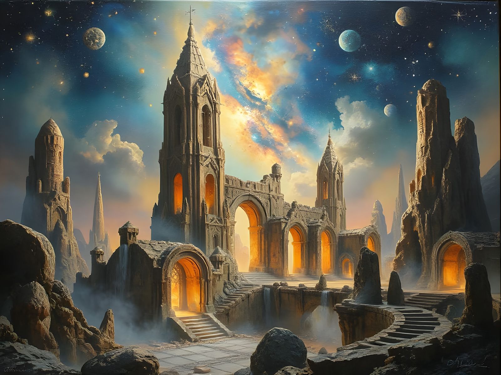 Celestial City Built on Ancient Ruins