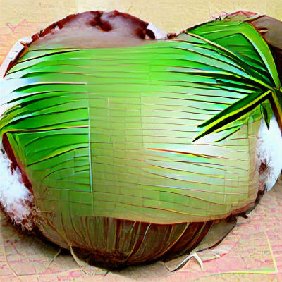AI Generated Image of a Coconut