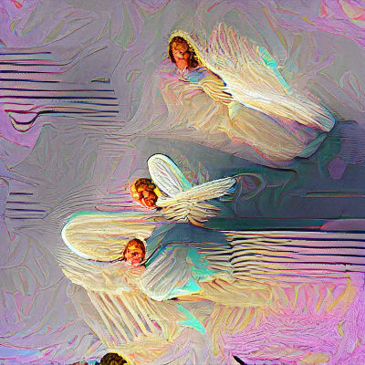 Ethereal Angel with Radiant Wings