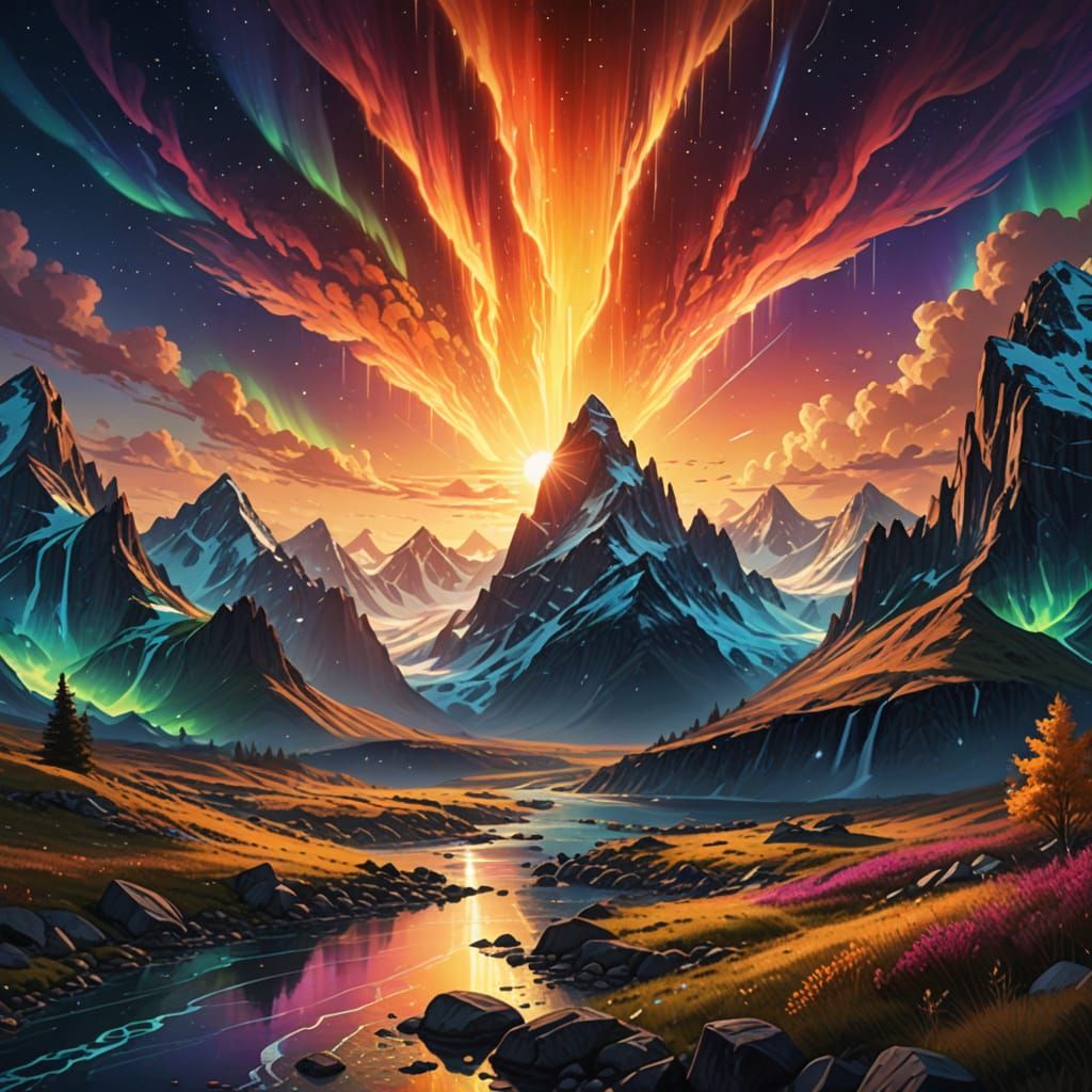 Aurora Borealis Sunrise Masterpiece