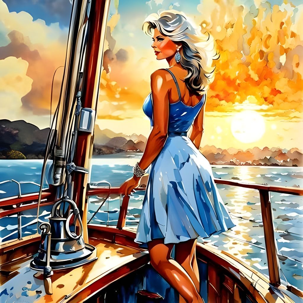 Fluffy Cloudscape in Digital Art Style